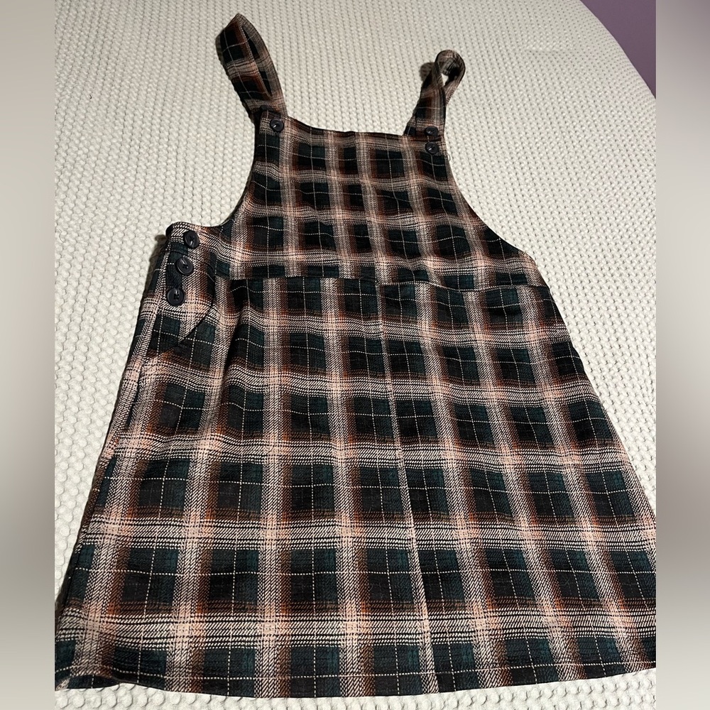 SO Brown and Black Checkered Dress